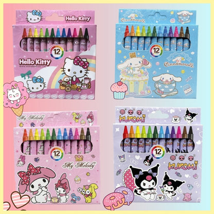 12-colors Crayon Set