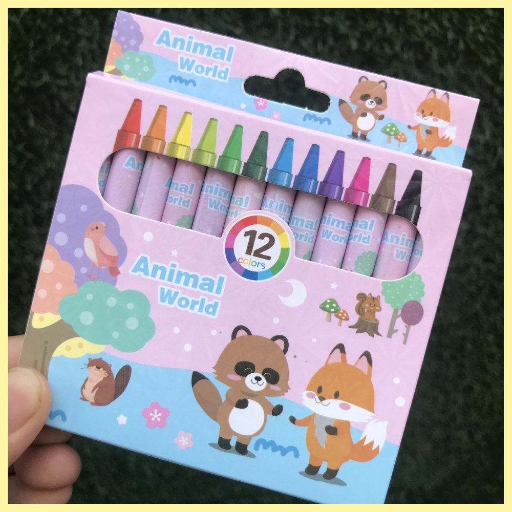 12-colors Crayon Set