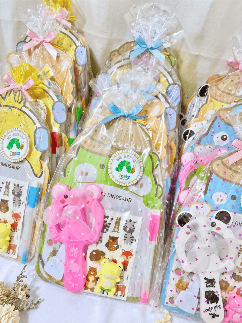Customised corporate goodie bag party favors for children's event Singapore
