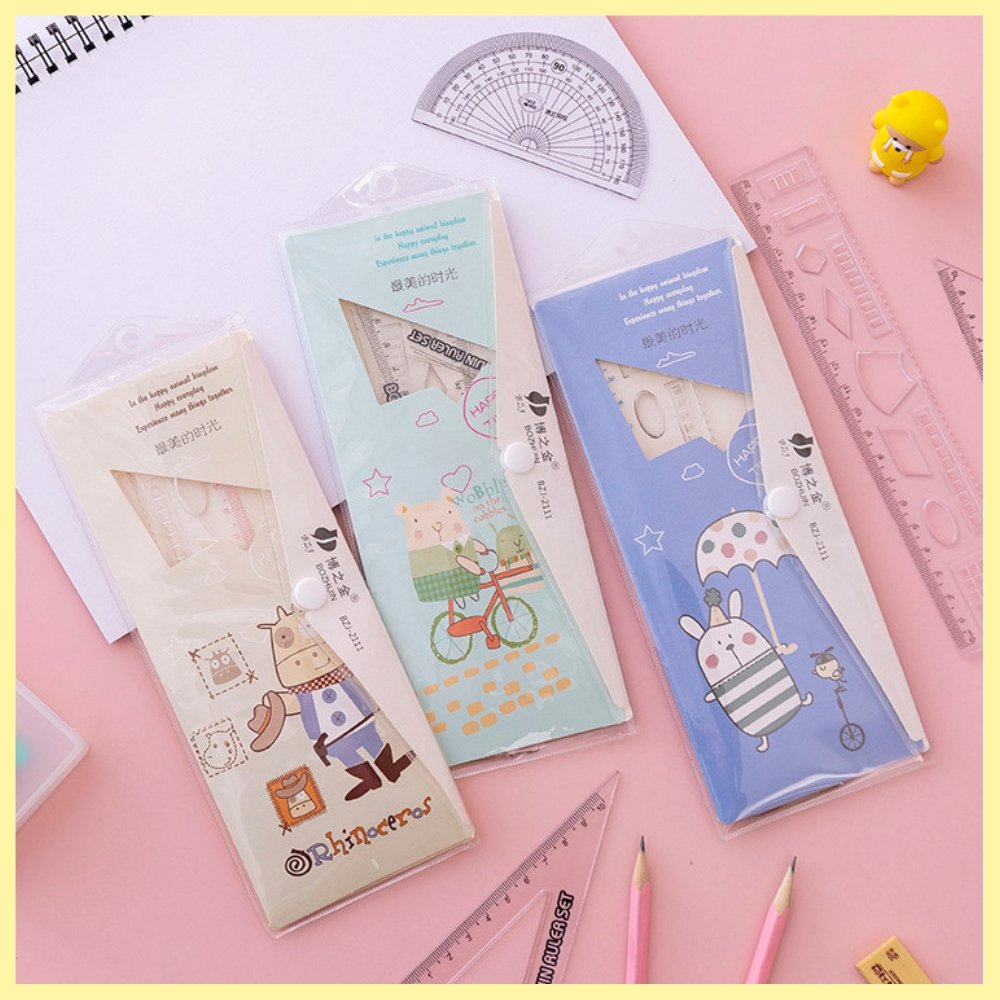 Geometry Ruler Simple Geometry Set for Kids | Bash Party Store