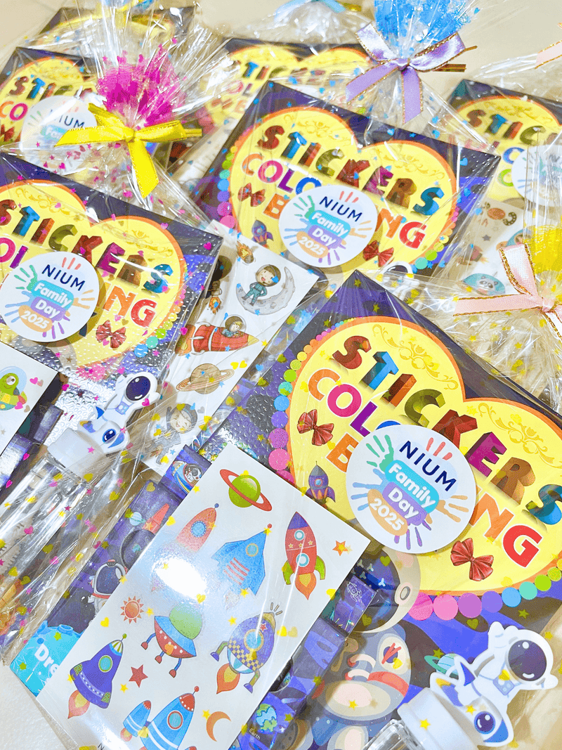 Customised corporate goodie bag party favors for children's event Singapore