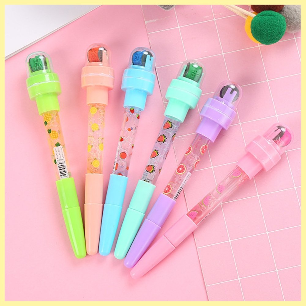 5-in-1 LED Light Bubble Stamper Pen