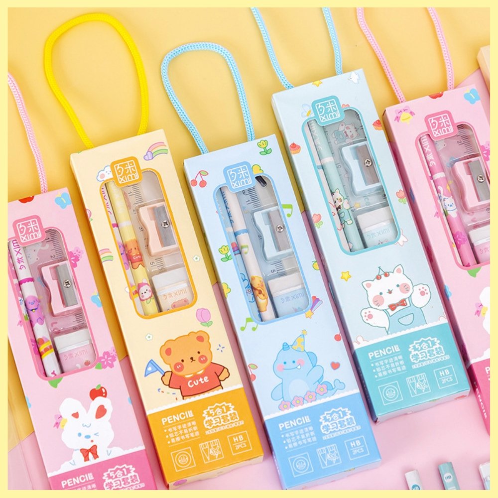 5 pcs Kids Stationeries Set