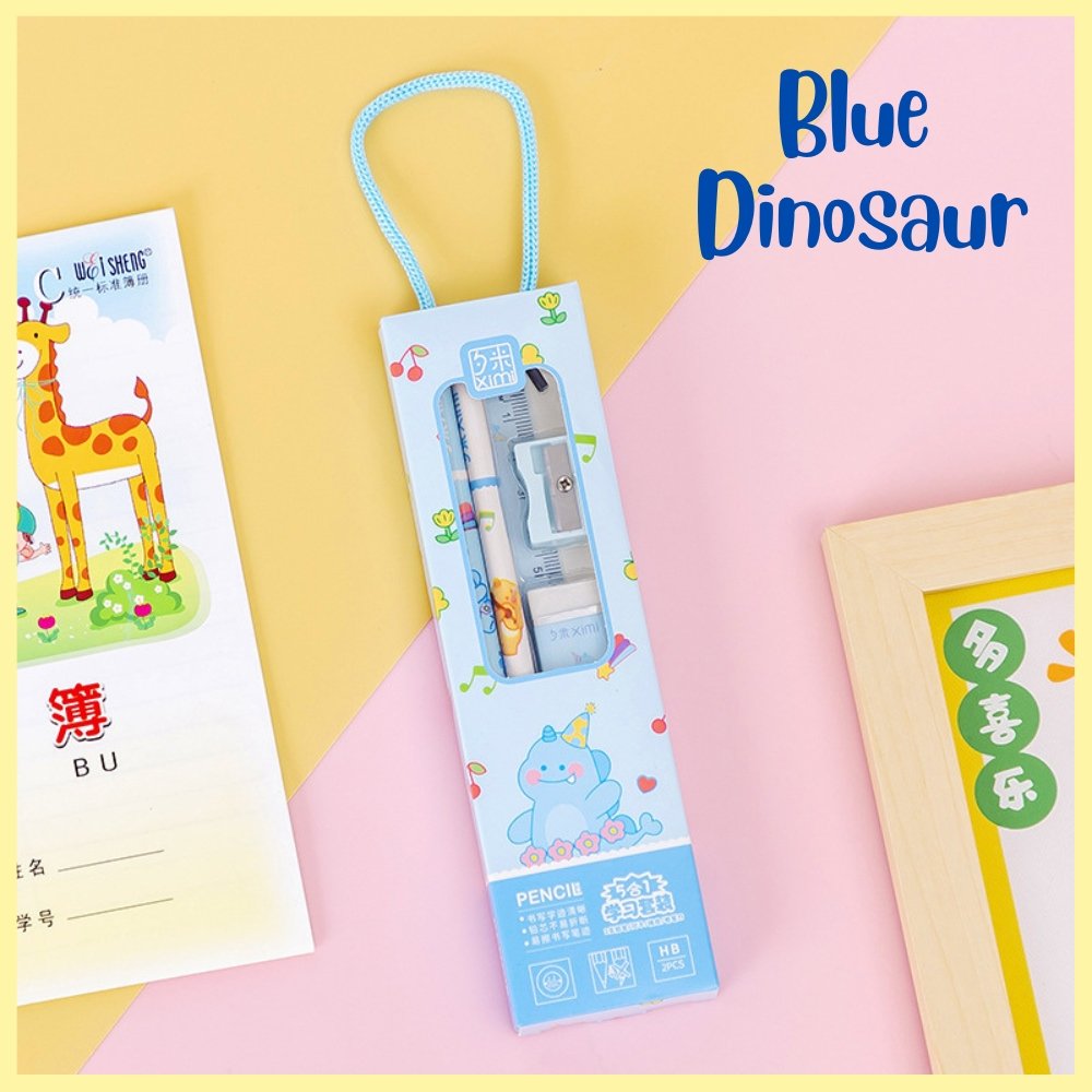 5 pcs Kids Stationeries Set