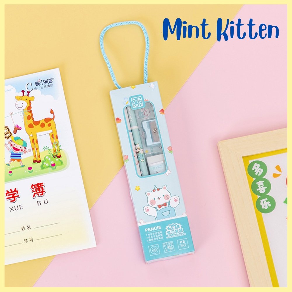 5 pcs Kids Stationeries Set