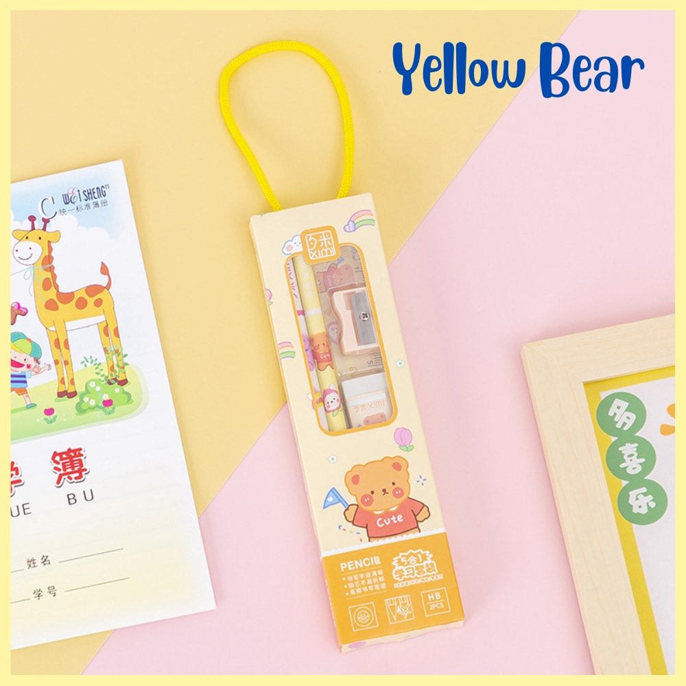 5 pcs Kids Stationeries Set