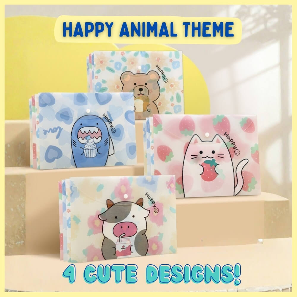 A4 Snap Button Folder (Set of 12)