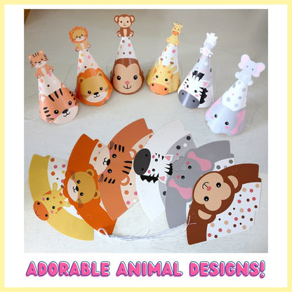Jungle Time Party Hats (Set of 6)