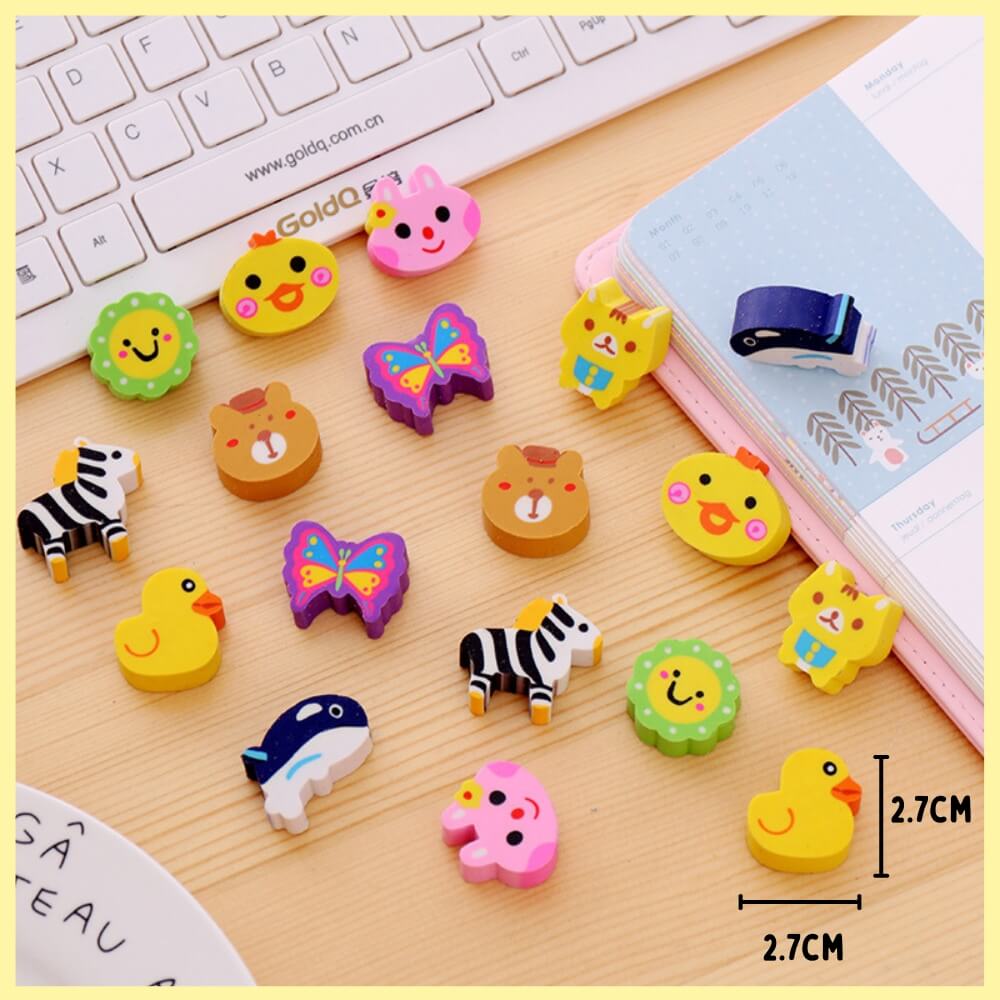 Mini Cartoon Eraser (Set of 5)