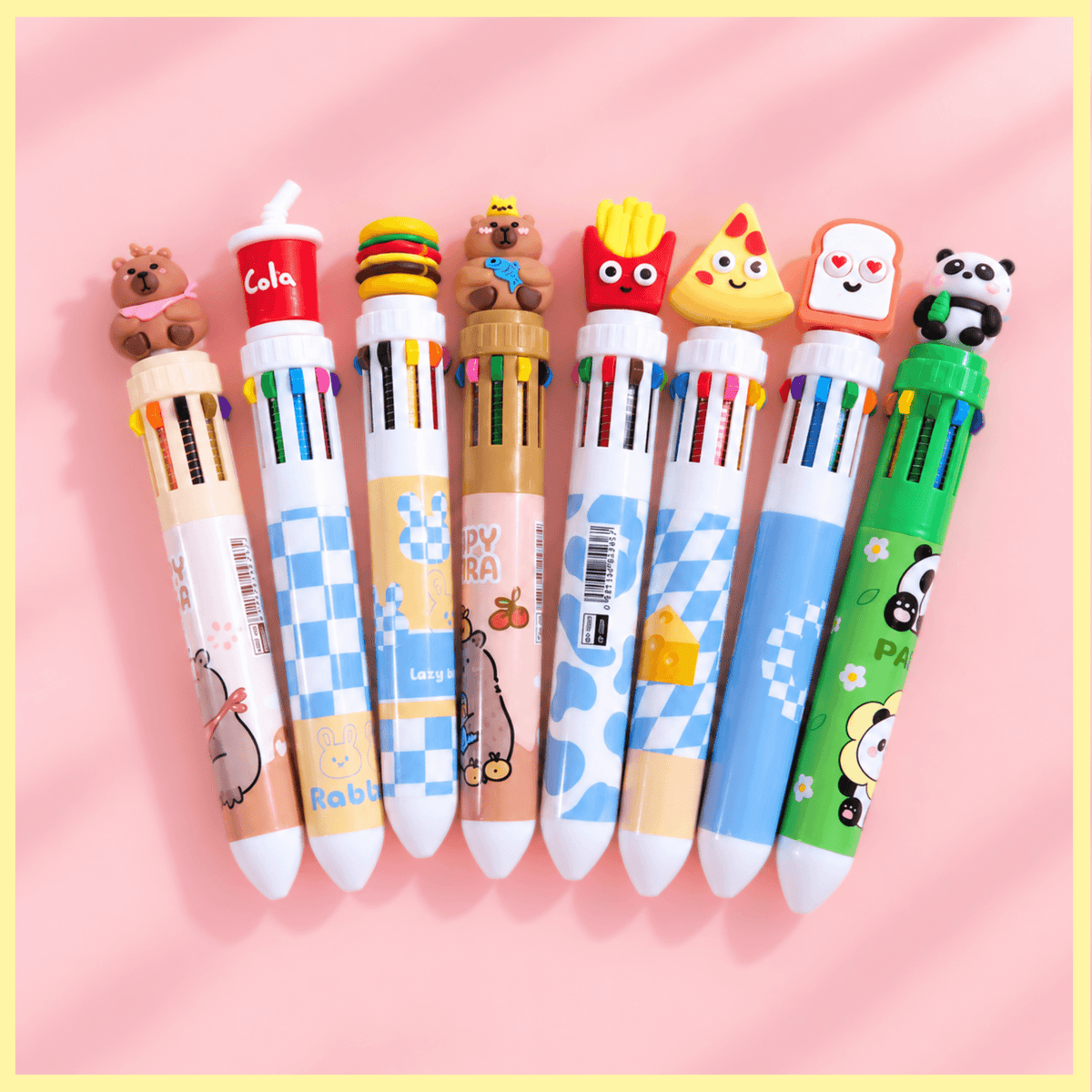 Cartoon 10-Color Click Pen