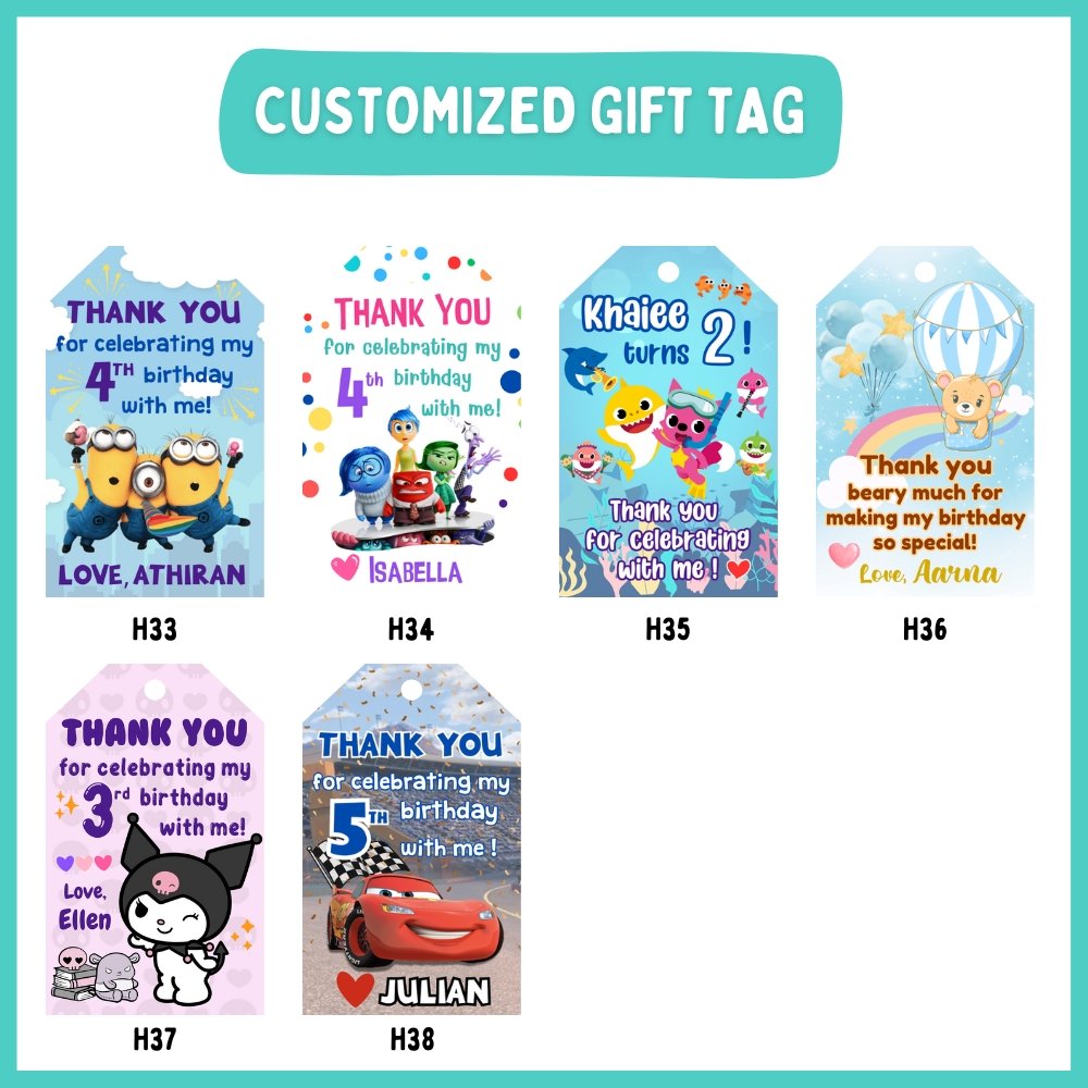 Customised Gift Tag (Set of 10)