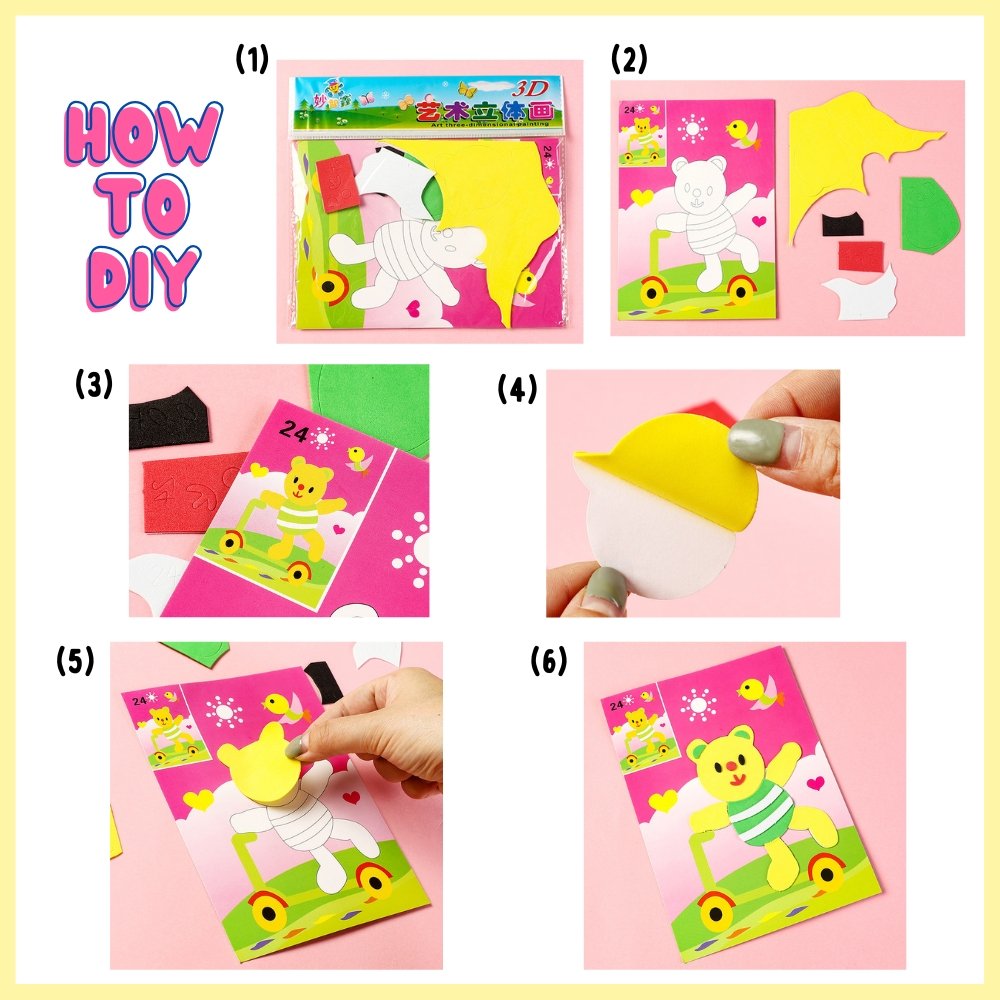 DIY Foam Art Colouring Craft Kit