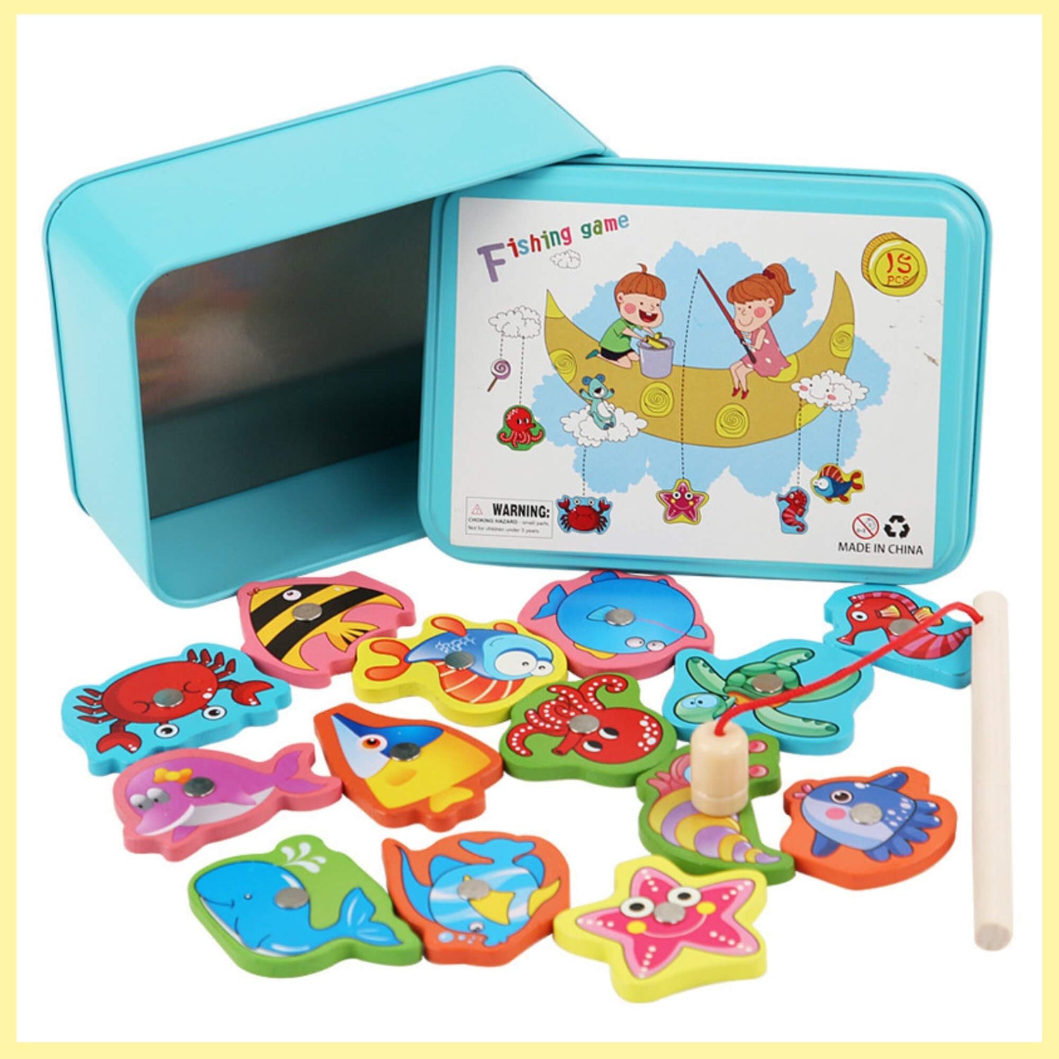 Wooden Magnetic Fishing Toy