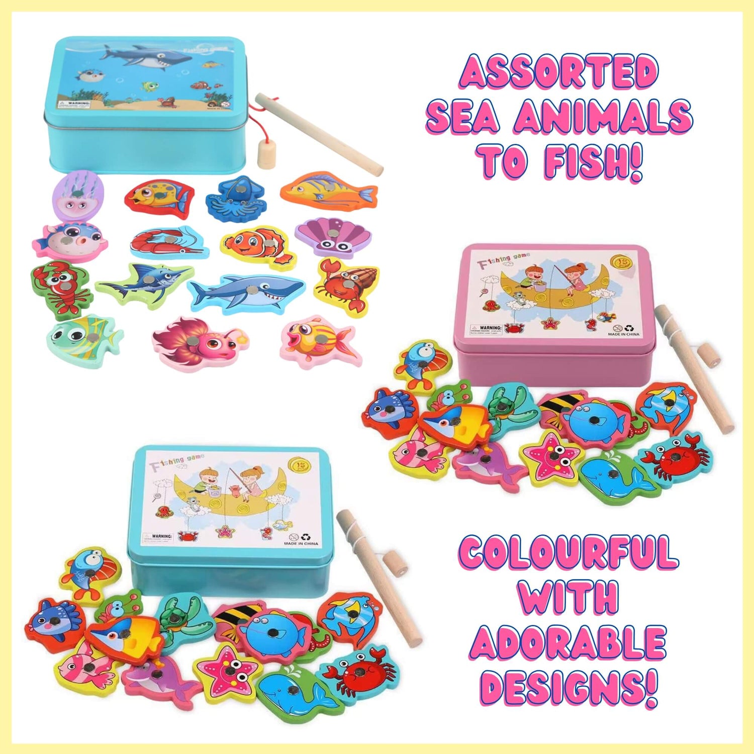 Wooden Magnetic Fishing Toy