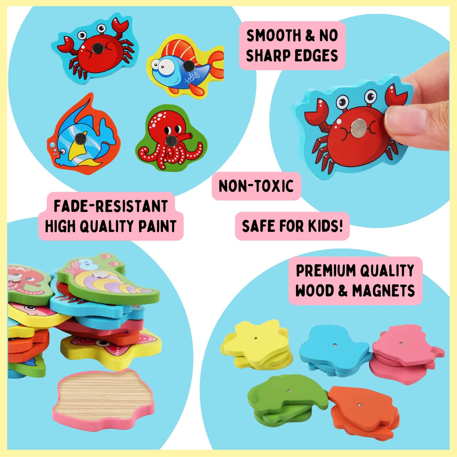 Wooden Magnetic Fishing Toy