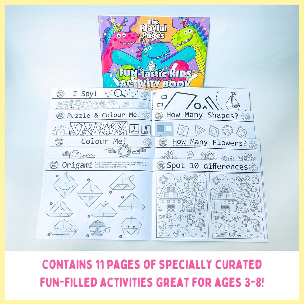 Fun Store Activity Book The Playful Pages - Kids Activity Book – Bash Party Store