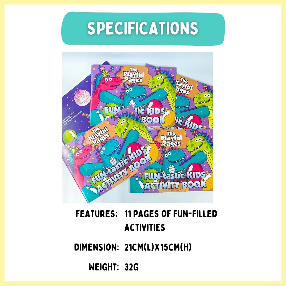 Fun Store Activity Book The Playful Pages - Kids Activity Book – Bash Party Store