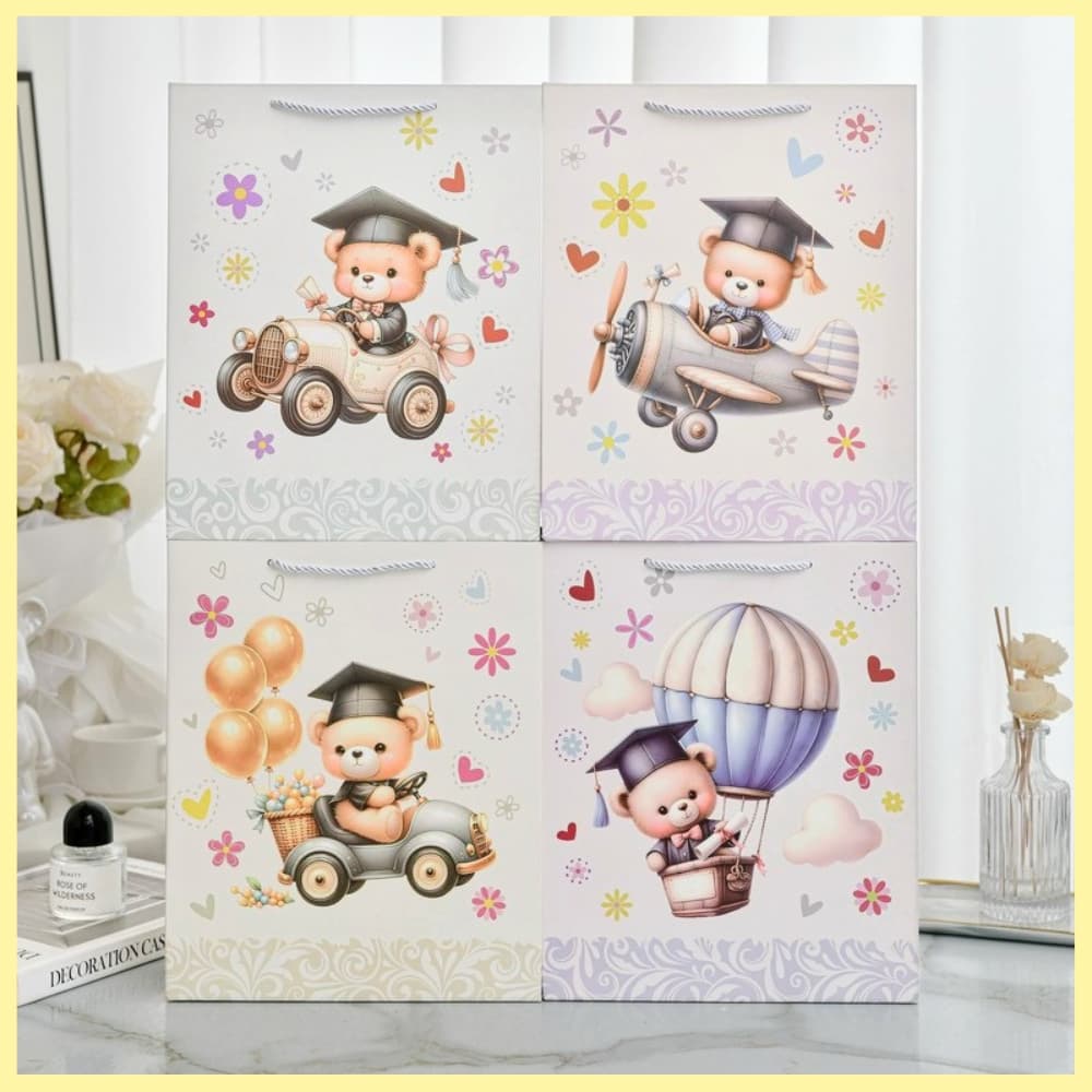 Graduation Bear Paper Bag