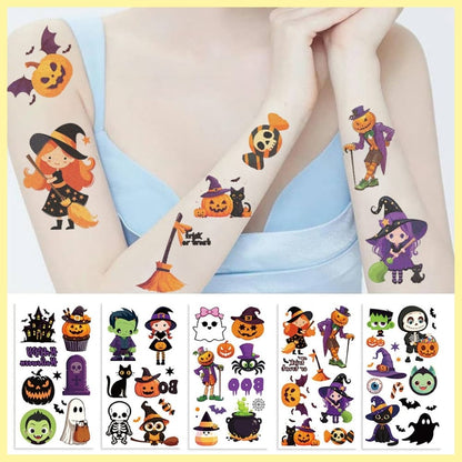 HALLOWEEN Temporary Tattoo Sticker (Set of 10)