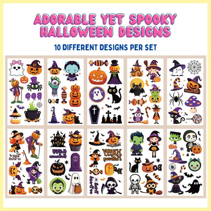 HALLOWEEN Temporary Tattoo Sticker (Set of 10)