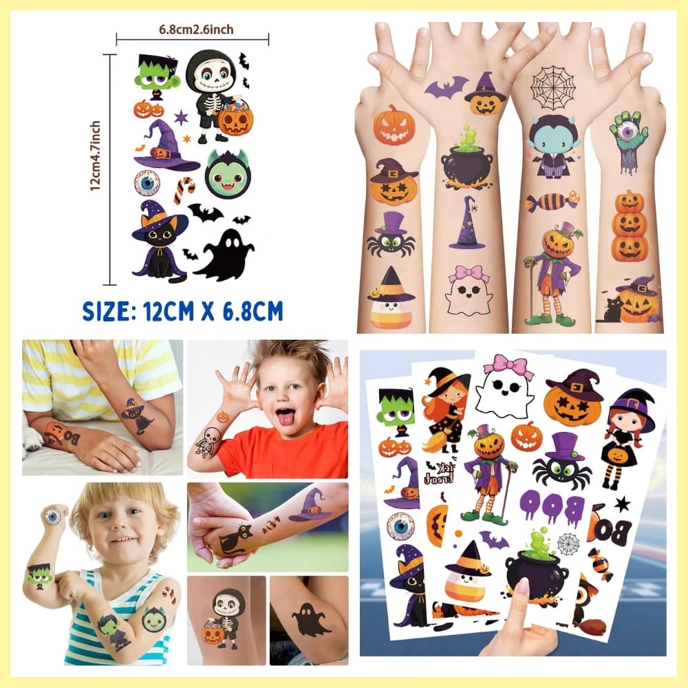 HALLOWEEN Temporary Tattoo Sticker (Set of 10)