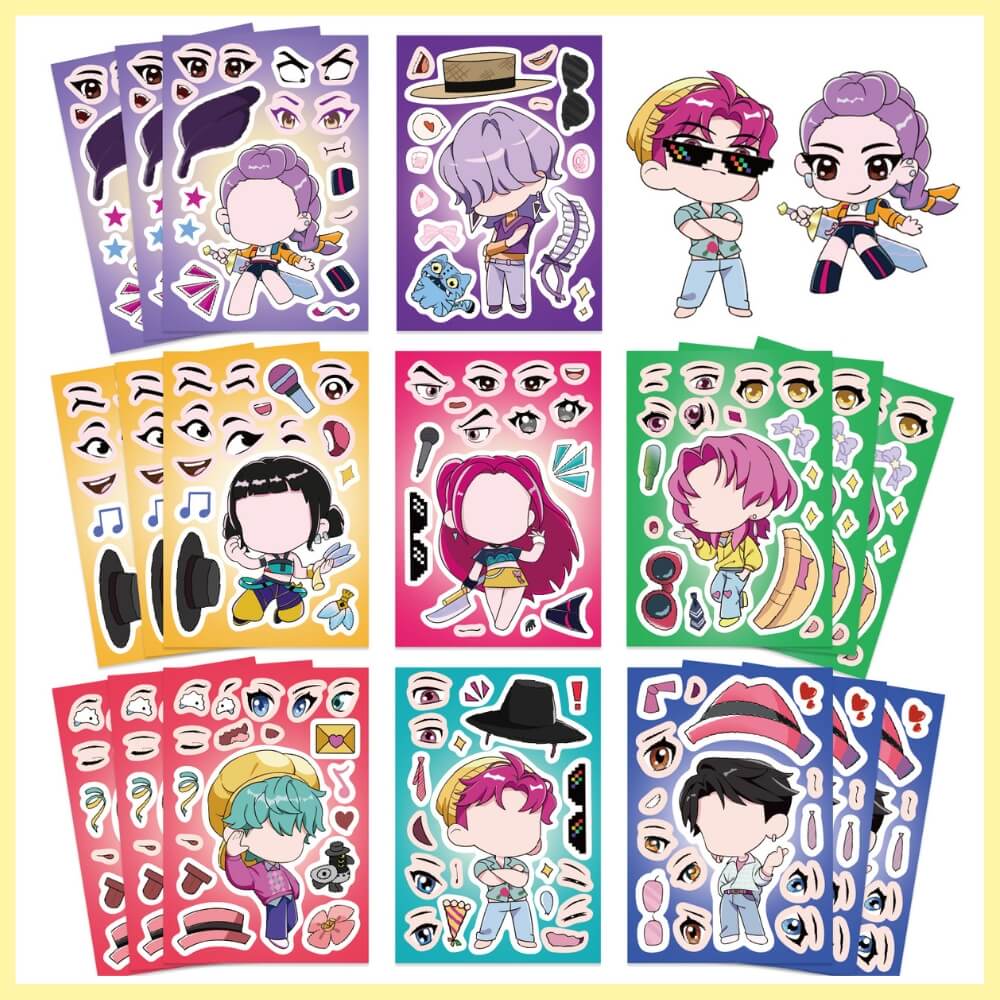 Kpop Demon Hunter Emotions Sticker (Set of 8)