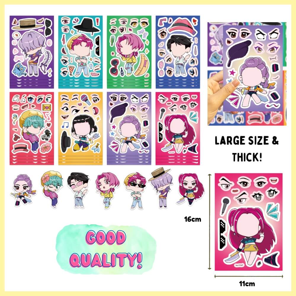 Kpop Demon Hunter Emotions Sticker (Set of 8)