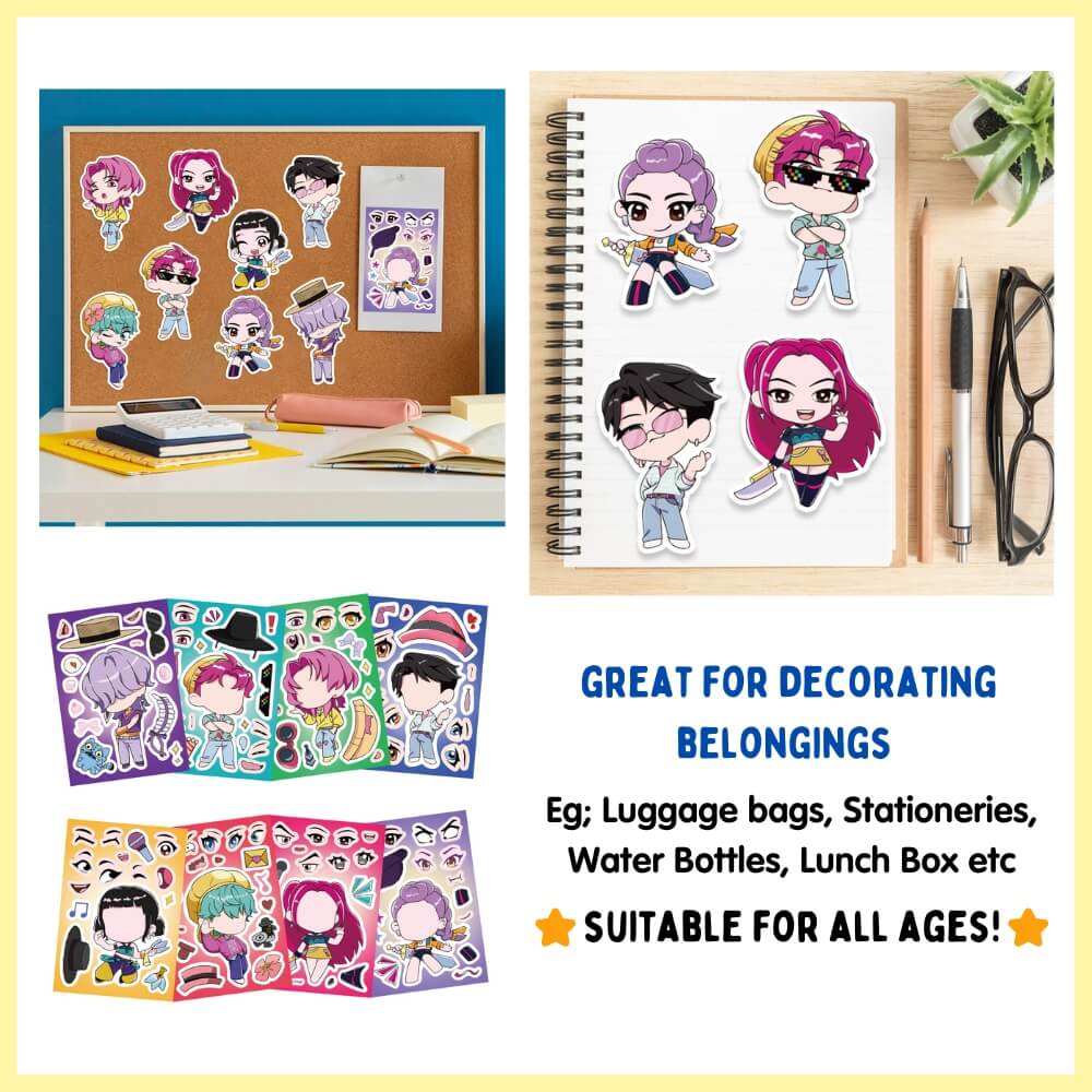 Kpop Demon Hunter Emotions Sticker (Set of 8)