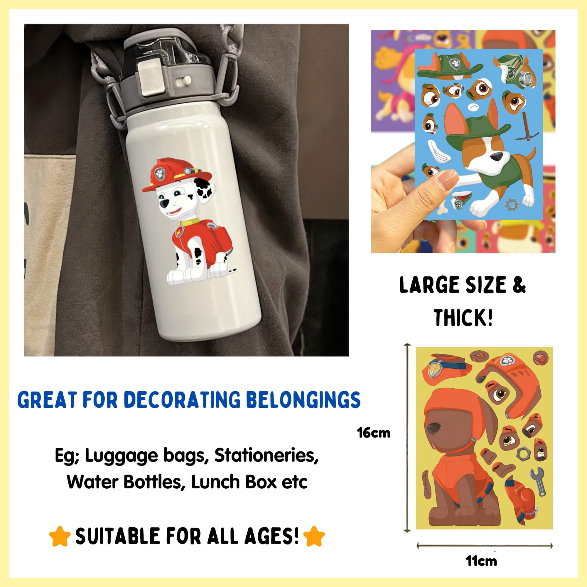 Paw Patrol Emotions Sticker (Set of 8)