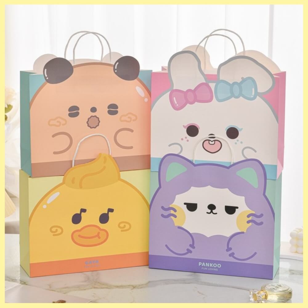 Cute Piyumi Animal Paper Bag (with Gift Tag Options)