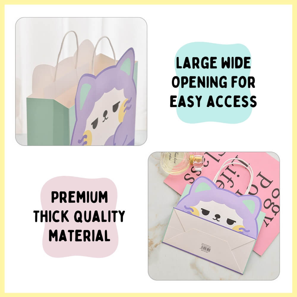 Cute Piyumi Animal Paper Bag (with Gift Tag Options)
