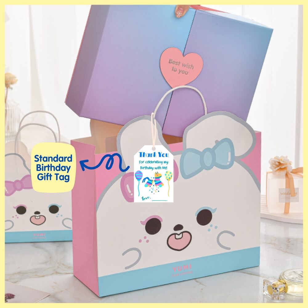Cute Piyumi Animal Paper Bag (with Gift Tag Options)