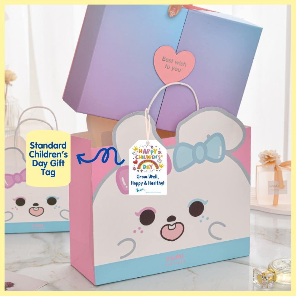 Cute Piyumi Animal Paper Bag (with Gift Tag Options)