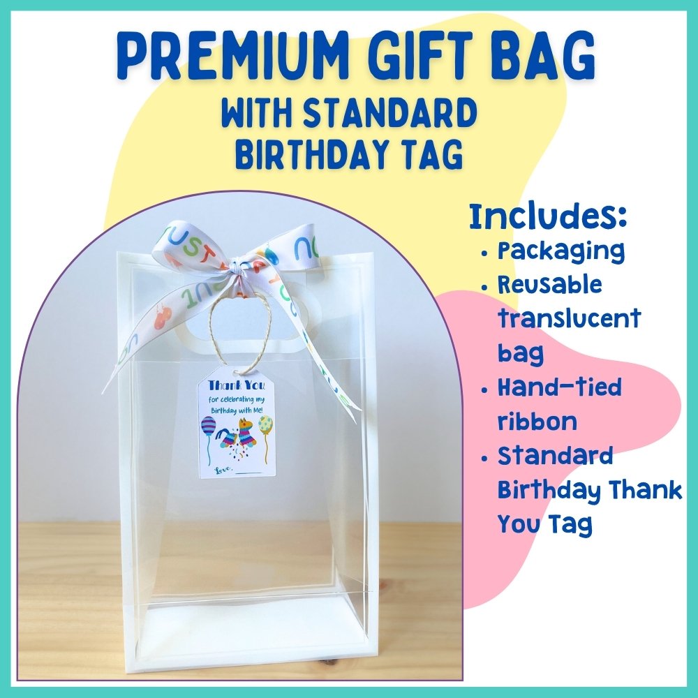 Premium Gift Bag Packaging (with Standard Birthday Tag)
