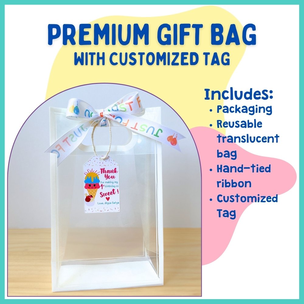Premium Gift Bag Packaging (with Customised Gift Tag)
