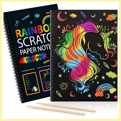 Rainbow Scratch Art Book