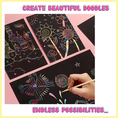 Rainbow Scratch Art Book