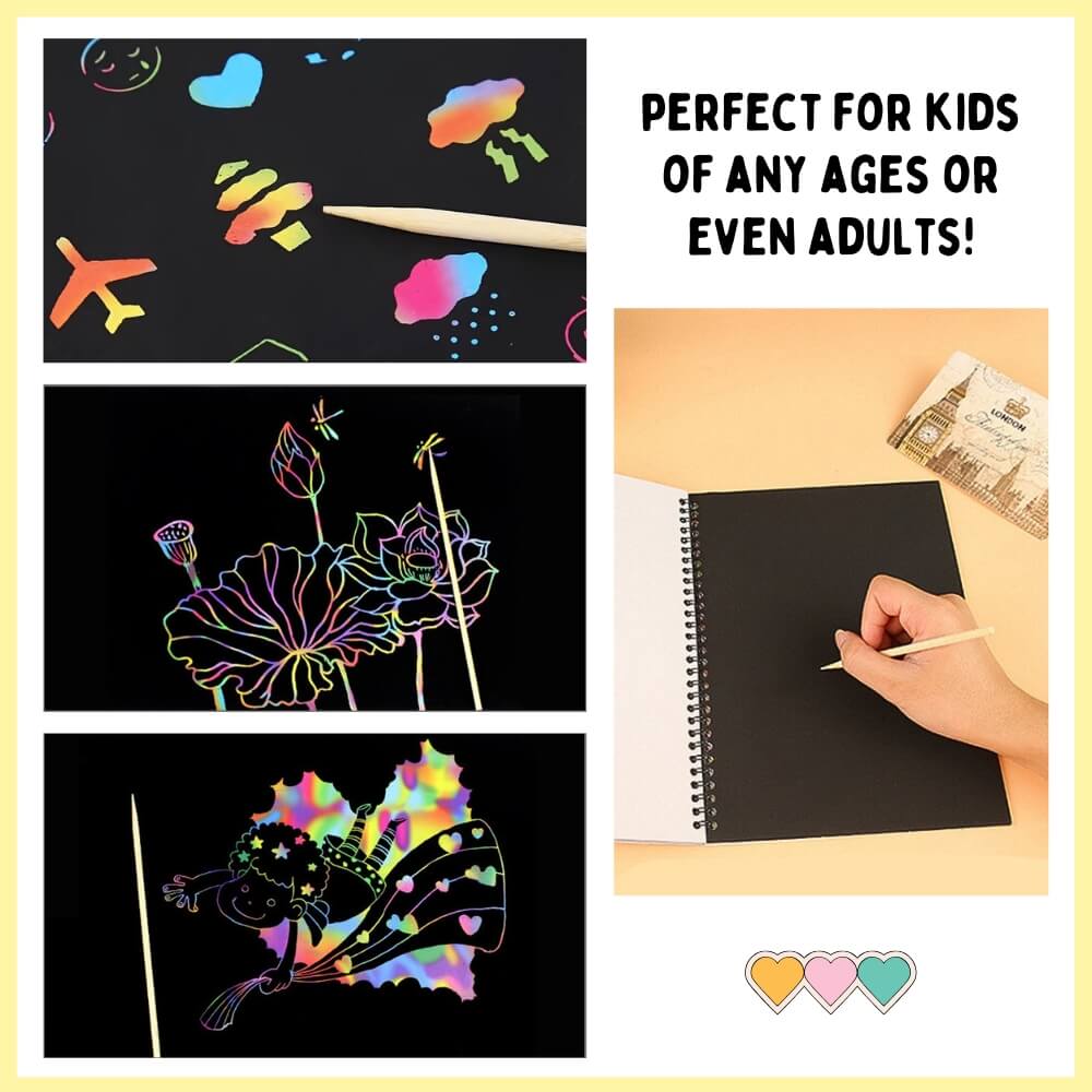 Rainbow Scratch Art Book