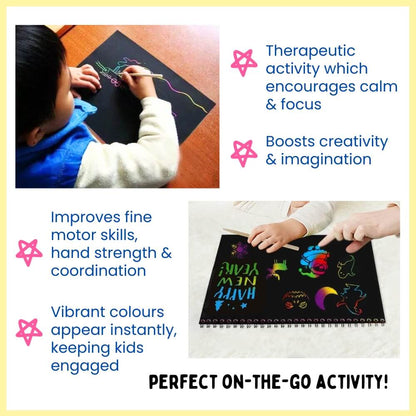 Rainbow Scratch Art Book