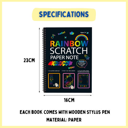 Rainbow Scratch Art Book