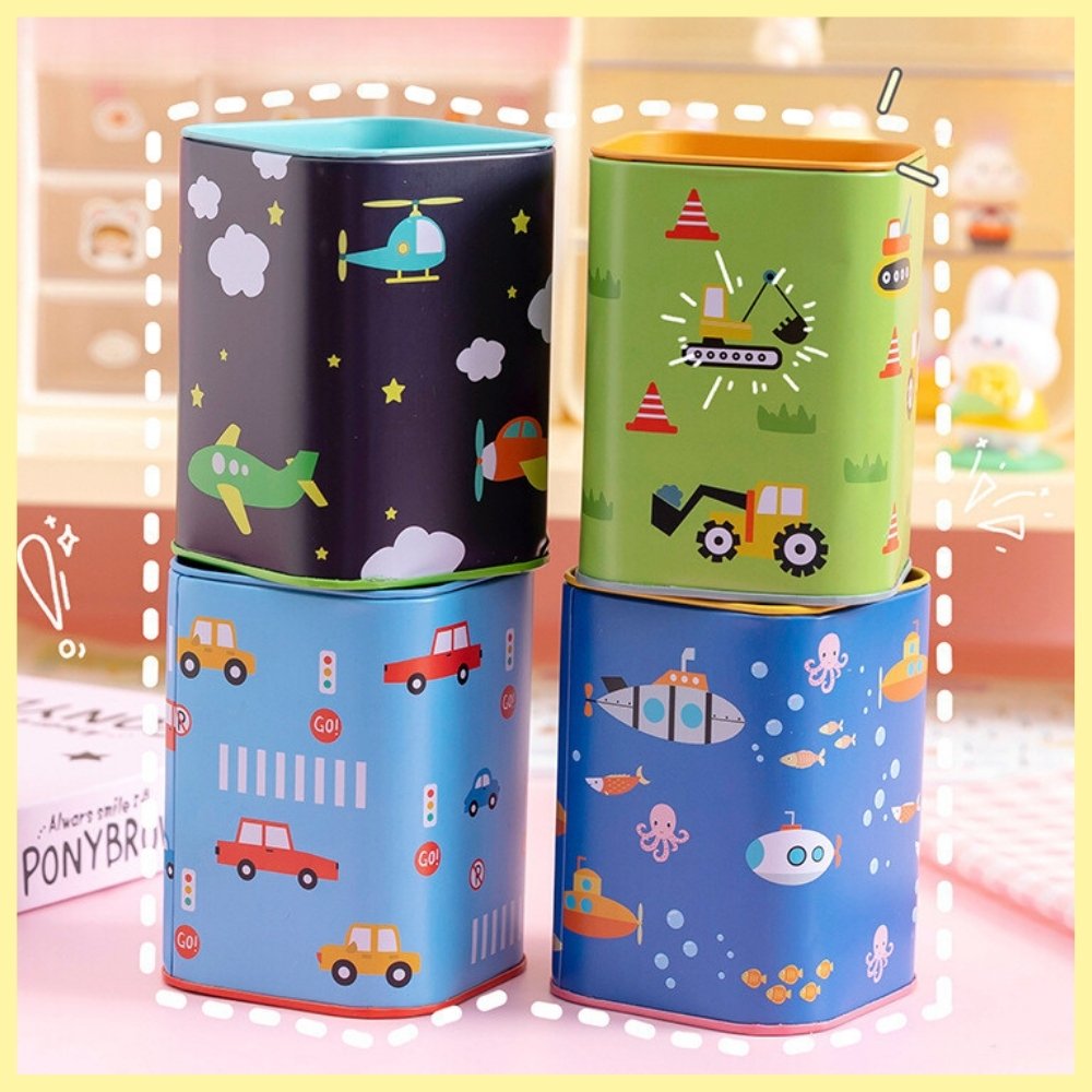 Transport Theme Coin Box &amp; Stationery Holder