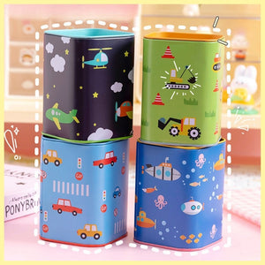 Transport Theme Coin Box & Stationery Holder
