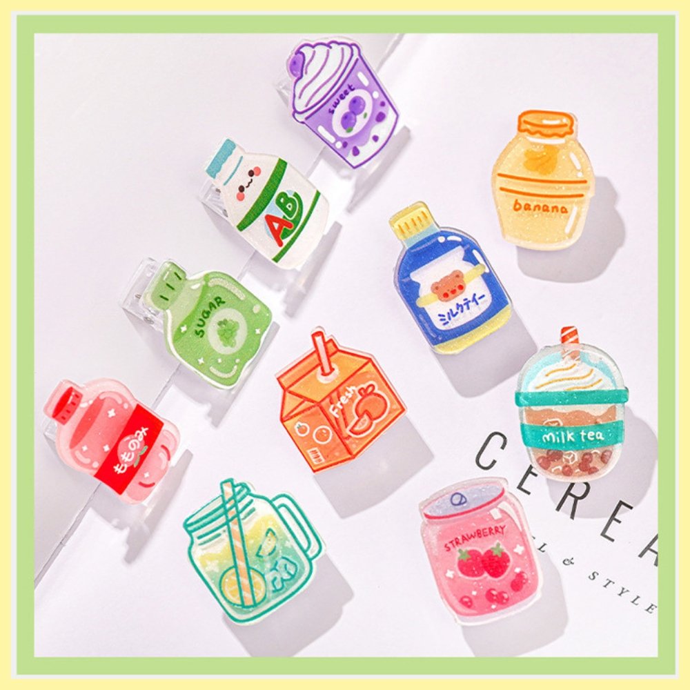 Acrylic Drinks Paper Clip