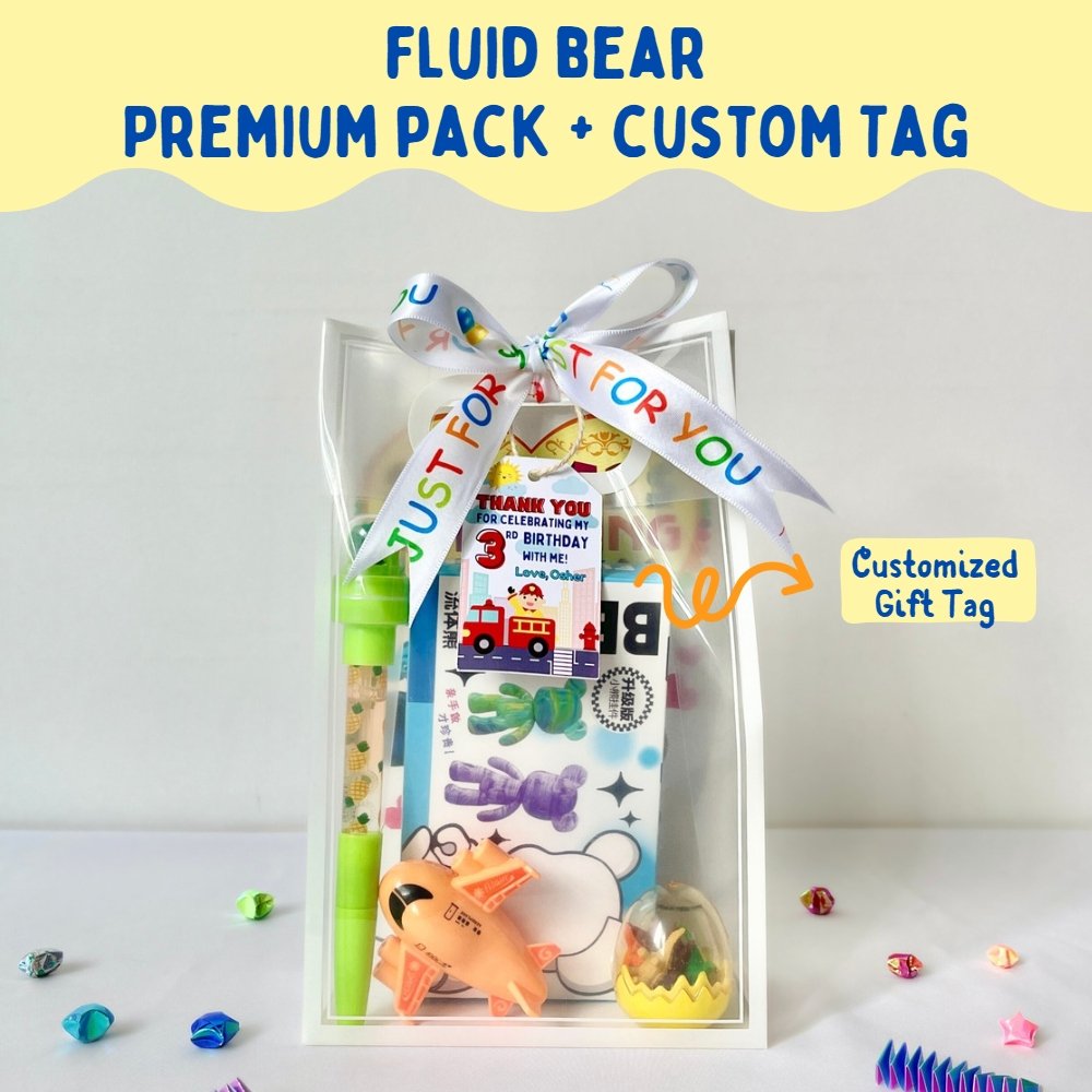 fluid bear keychain painting kit with premium pack
