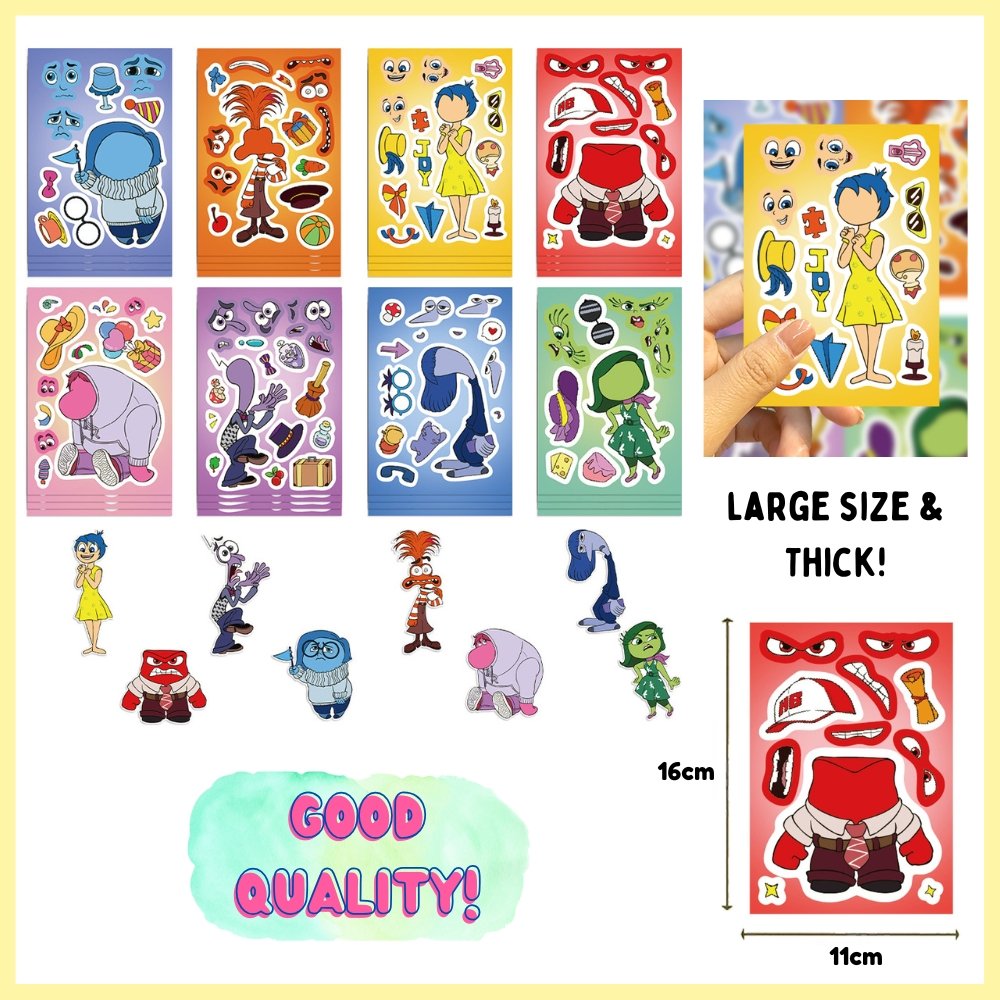 Inside Out Emotions Sticker (Set of 8)