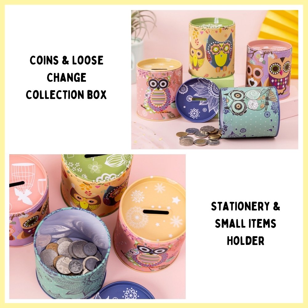 Owl Coin Box &amp; Stationery Holder