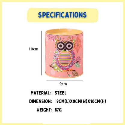 Owl Coin Box &amp; Stationery Holder