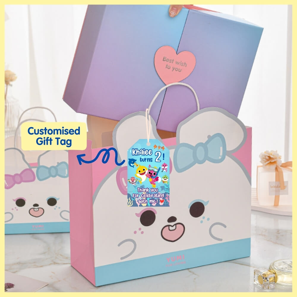 Cute Piyumi Animal Paper Bag (with Gift Tag Options)