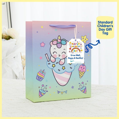 unicorn bag with children day tag