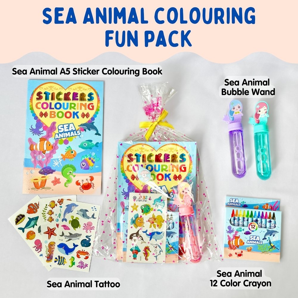 Sea Animal Colouring Fun Goodie Bag